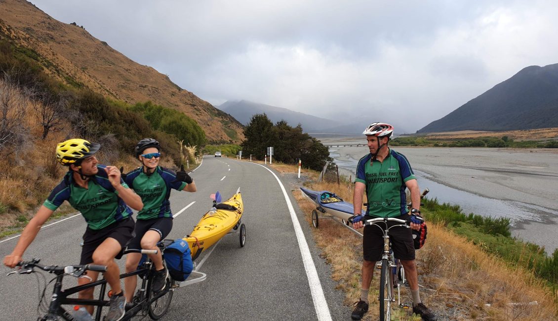 Waimakariri Bluff on the Fossil Free Coast to Coast.