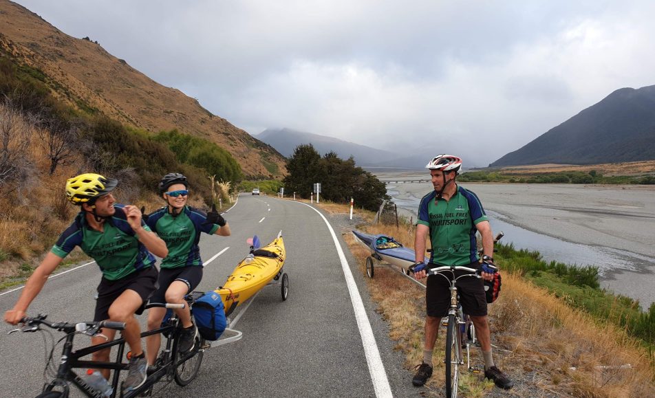 Waimakariri Bluff on the Fossil Free Coast to Coast.