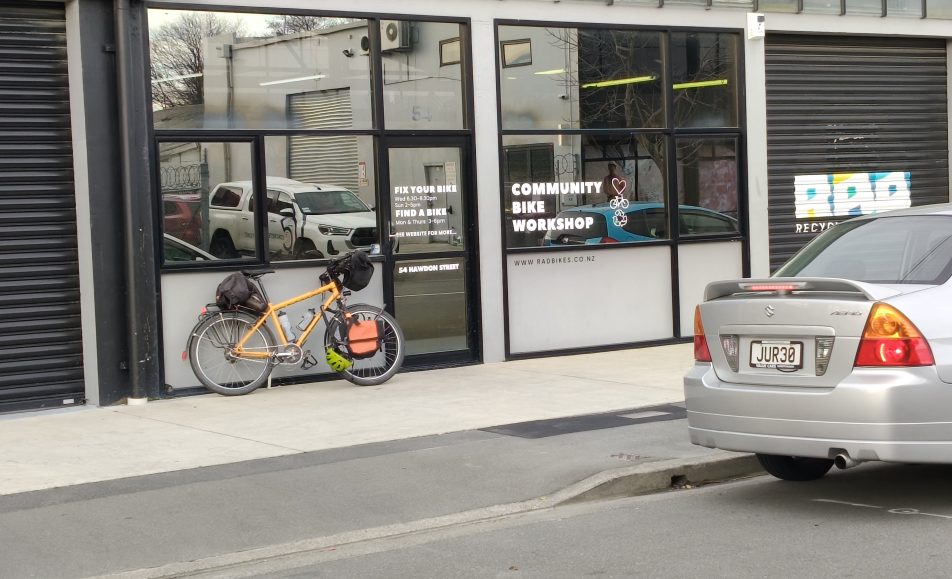 Stephen's Bike outside RAD