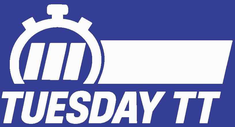 Tuesday TT logo on blue background