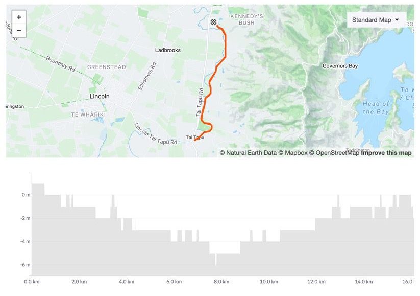 Tai Tapu course for Tuesday Time Trials